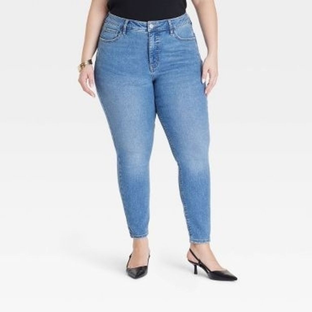 Ava & Viv Women's High Rise Skinny Jeans Size 22